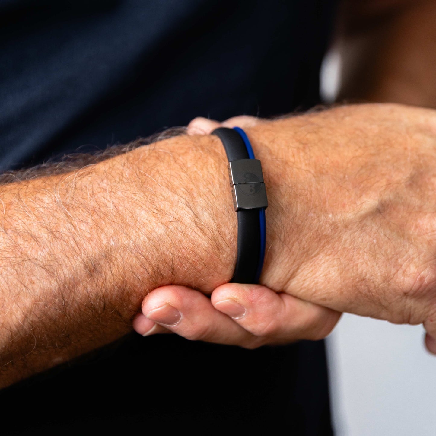 Balance Band™ Azure-Blue – Handgefertigt mit Naturbernstein