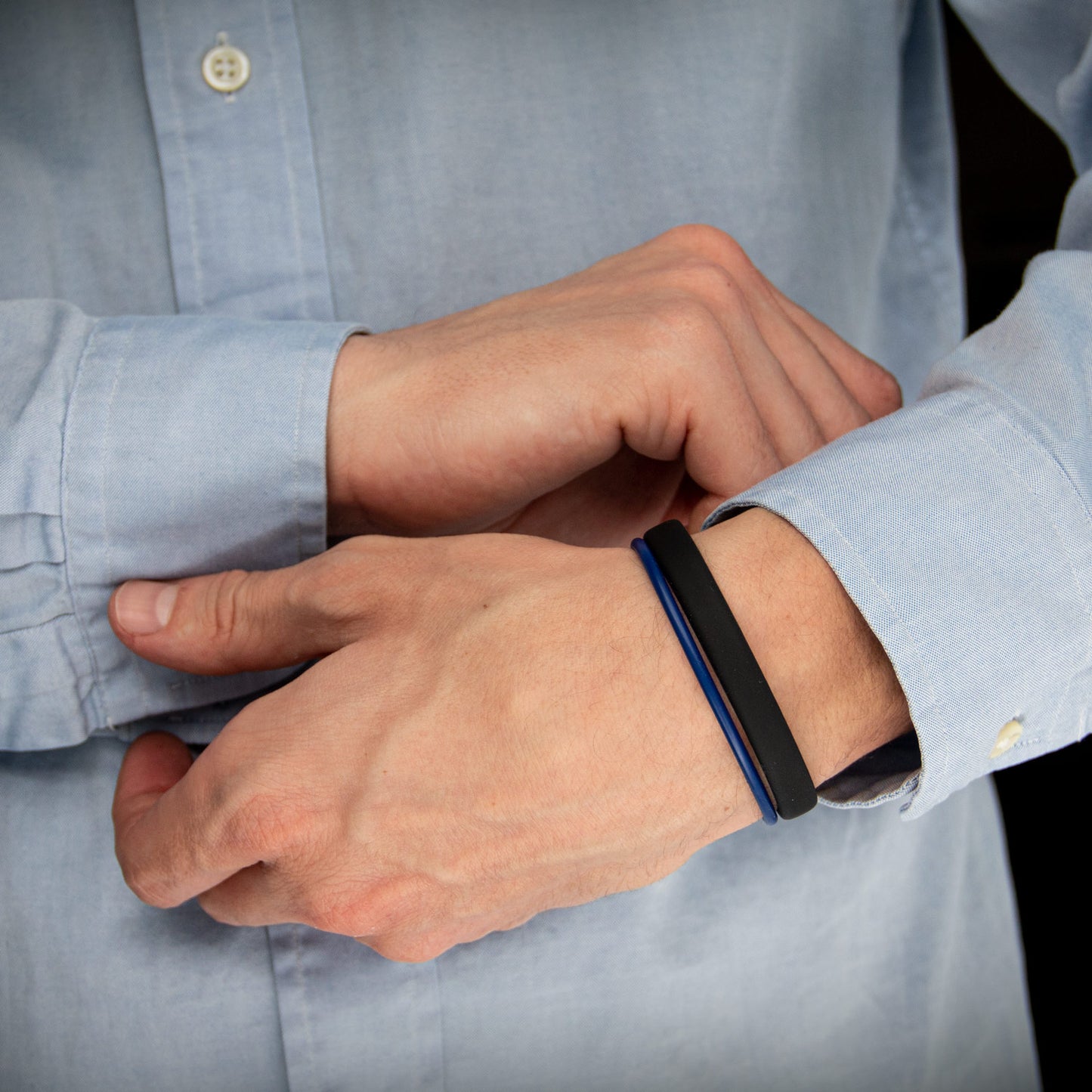 Balance Band™ Azure-Blue – Handgefertigt mit Naturbernstein