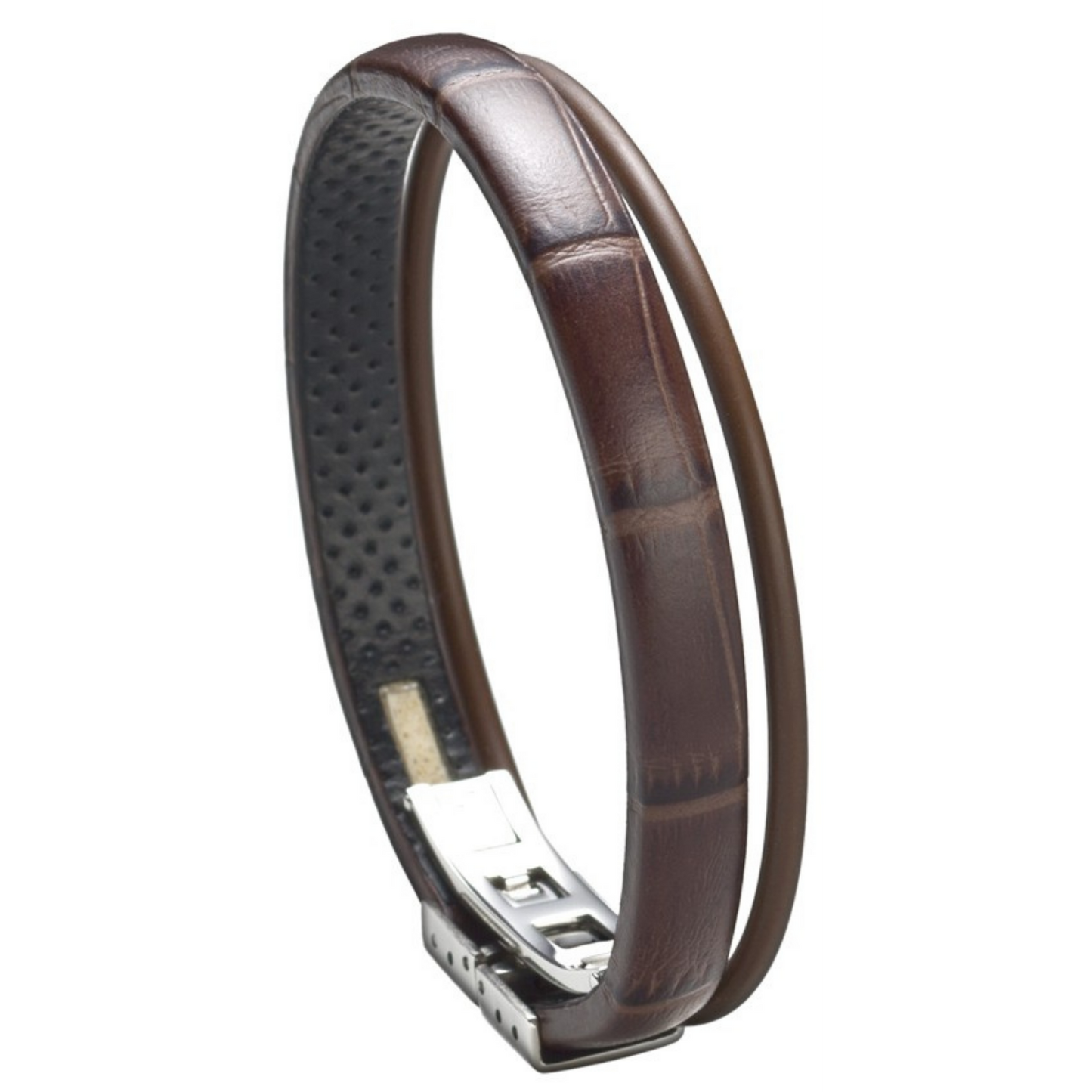 Balance Band™ Croc-Brown – Handgefertigt mit Naturbernstein