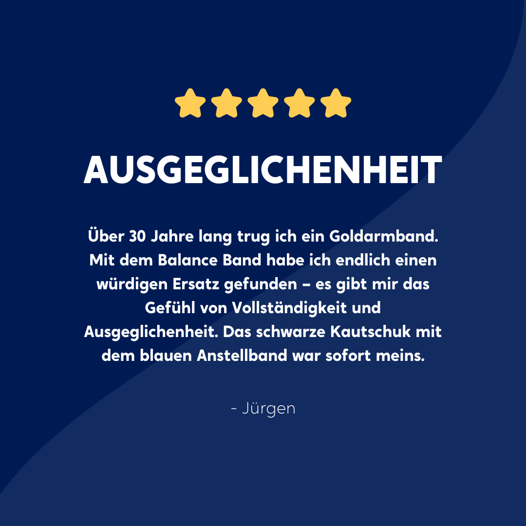 Balance Band™ Azure-Blue – Handgefertigt mit Naturbernstein