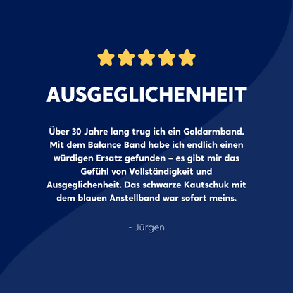 Balance Band™ Azure-Blue – Handgefertigt mit Naturbernstein