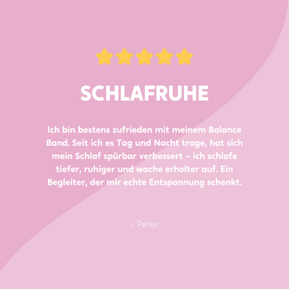 Balance Band™ Blossom-Pink – Handgefertigt mit Naturbernstein