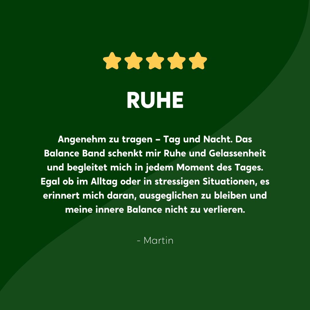 Balance Band™ Emerald-Green – Handgefertigt mit Naturbernstein
