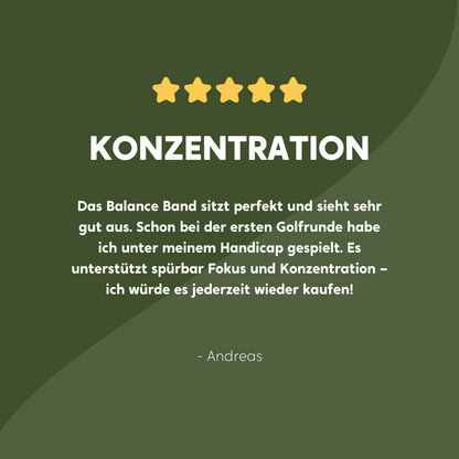 Balance Band™ Dark Olive – Handgefertigt mit Naturbernstein