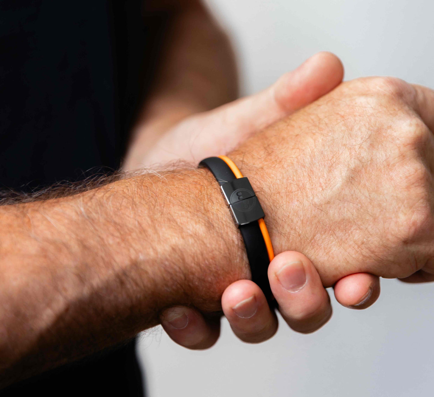 Balance Band™ Tiger-Orange – Handgefertigt mit Naturbernstein