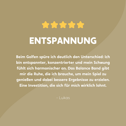 Balance Band™ Sand-Brown – Handgefertigt mit Naturbernstein