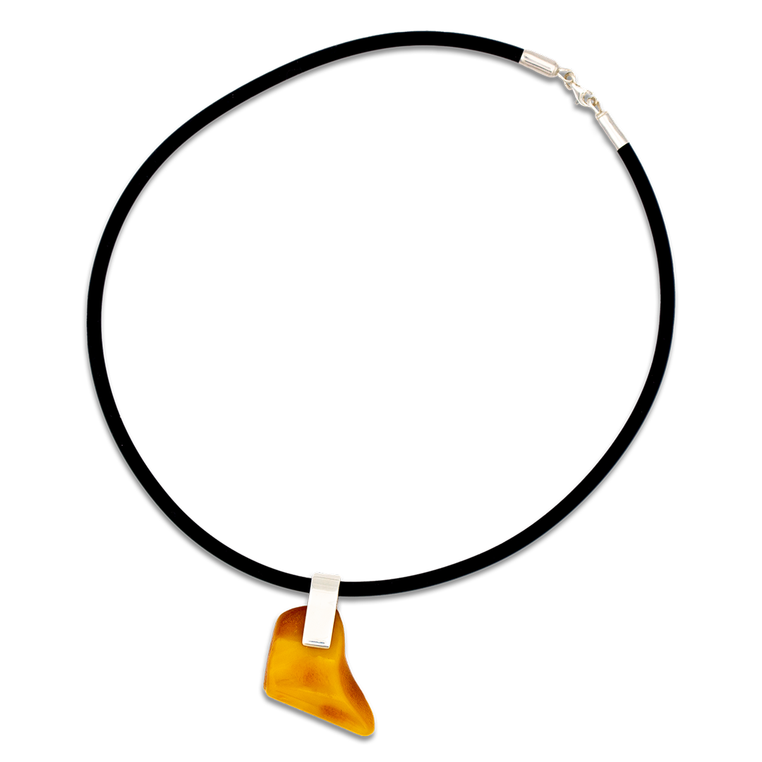 Healing Choker made of Baltic natural amber with 925° sterling silver