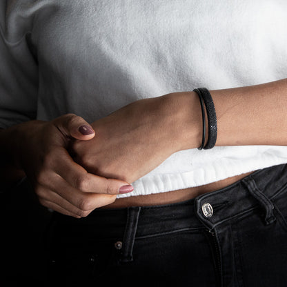 Balance Band™ Black-Sea Rochen – Handgefertigt mit Naturbernstein