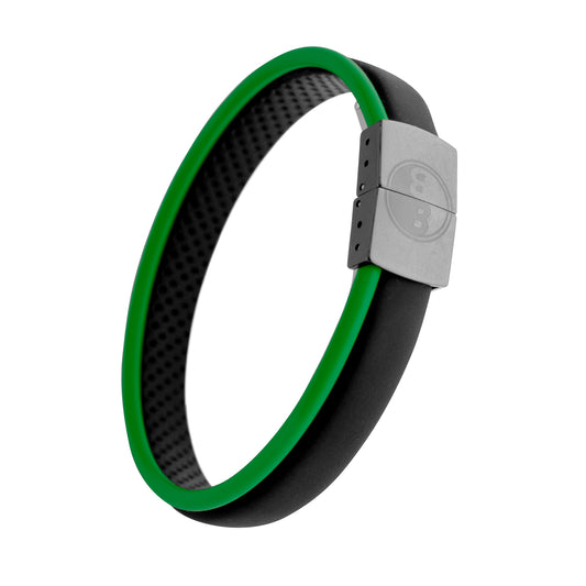 Balance Band ™ emerald green with amber
