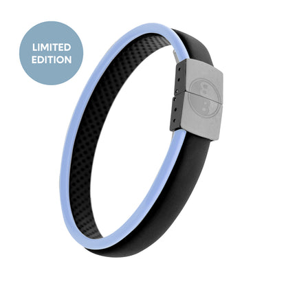 Limited Edition! Balance Band™ Ice Blue – Handgefertigt mit Naturbernstein