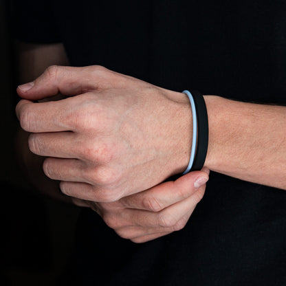 Limited Edition! Balance Band™ Ice Blue – Handgefertigt mit Naturbernstein