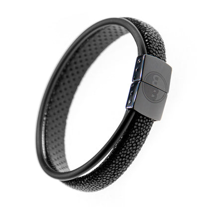 Balance Band™ Black-Sea Rochen – Handgefertigt mit Naturbernstein