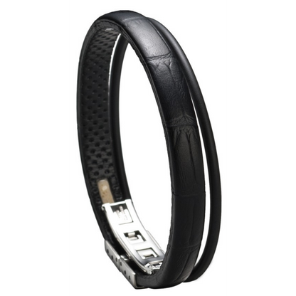 Balance Band™ Croc-Black – Handgefertigt mit Naturbernstein